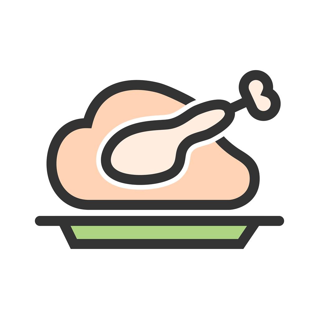 Dinner Line Filled Icon - IconBunny