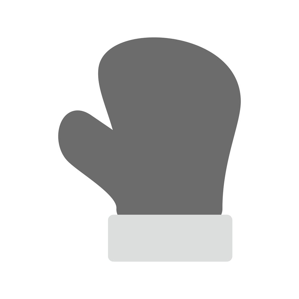 Glove Greyscale Icon - IconBunny