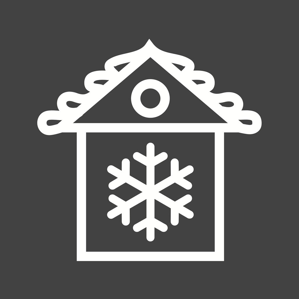 House Line Inverted Icon - IconBunny