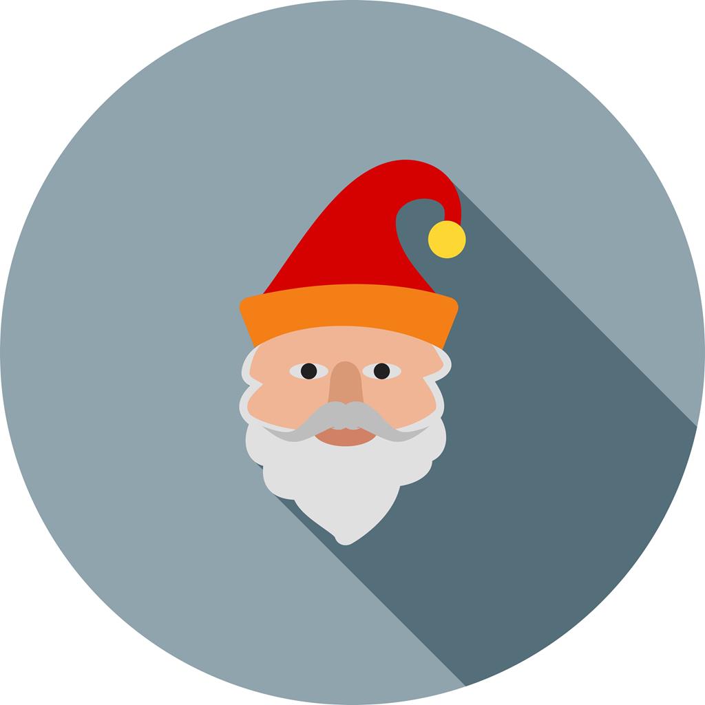 Santa Claus II Flat Shadowed Icon - IconBunny