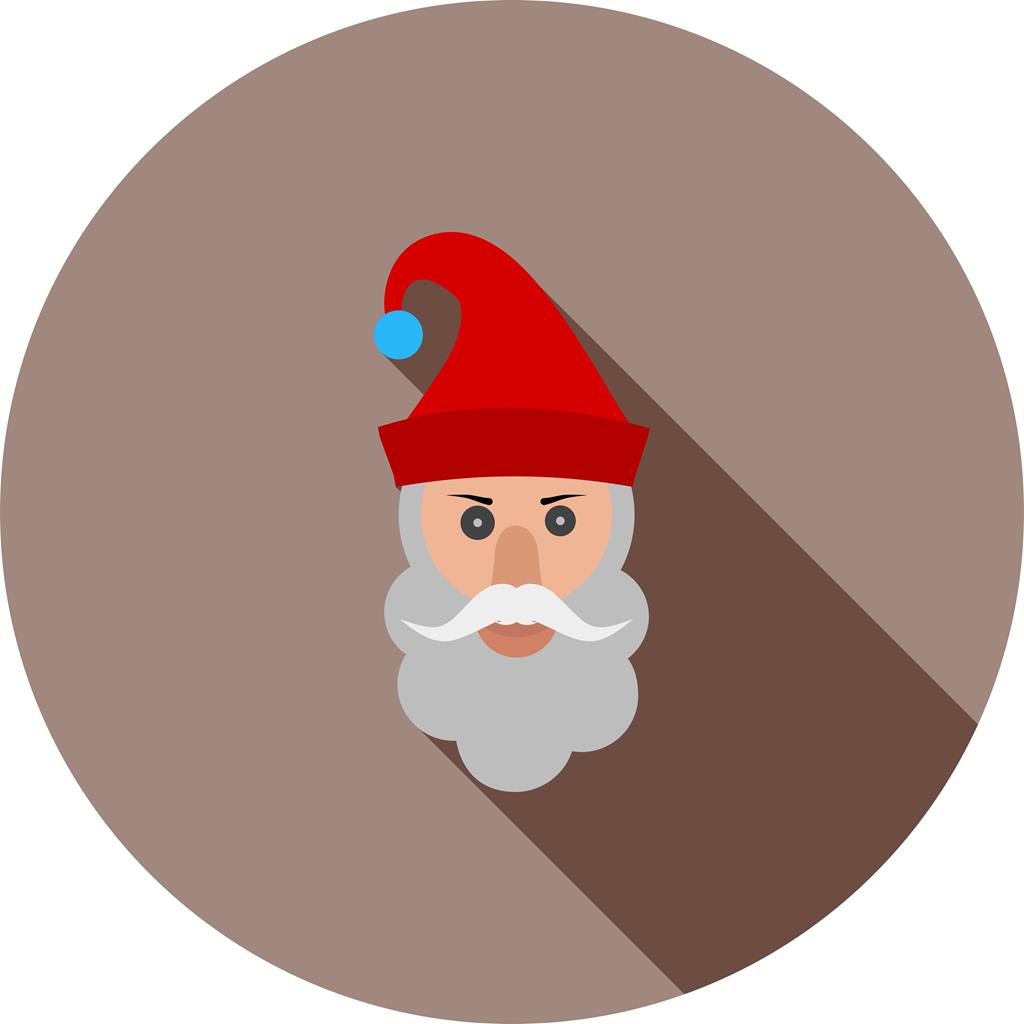 Santa Claus Flat Shadowed Icon - IconBunny