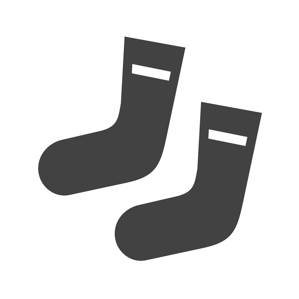 Socks Glyph Icon - IconBunny