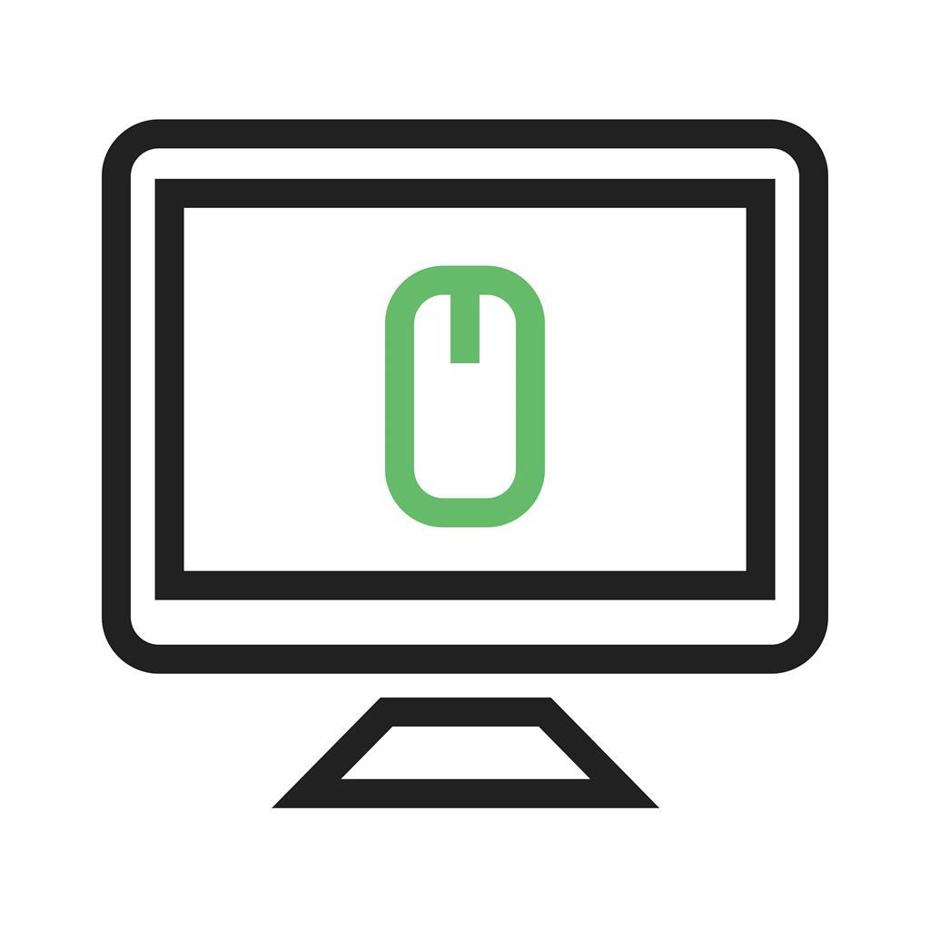 Free Internet Banking Line Green Black Icon - IconBunny