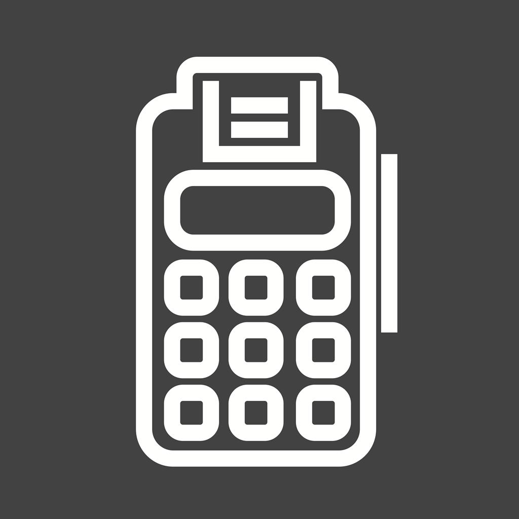 Free Utility Bill Payment Line Inverted Icon - IconBunny