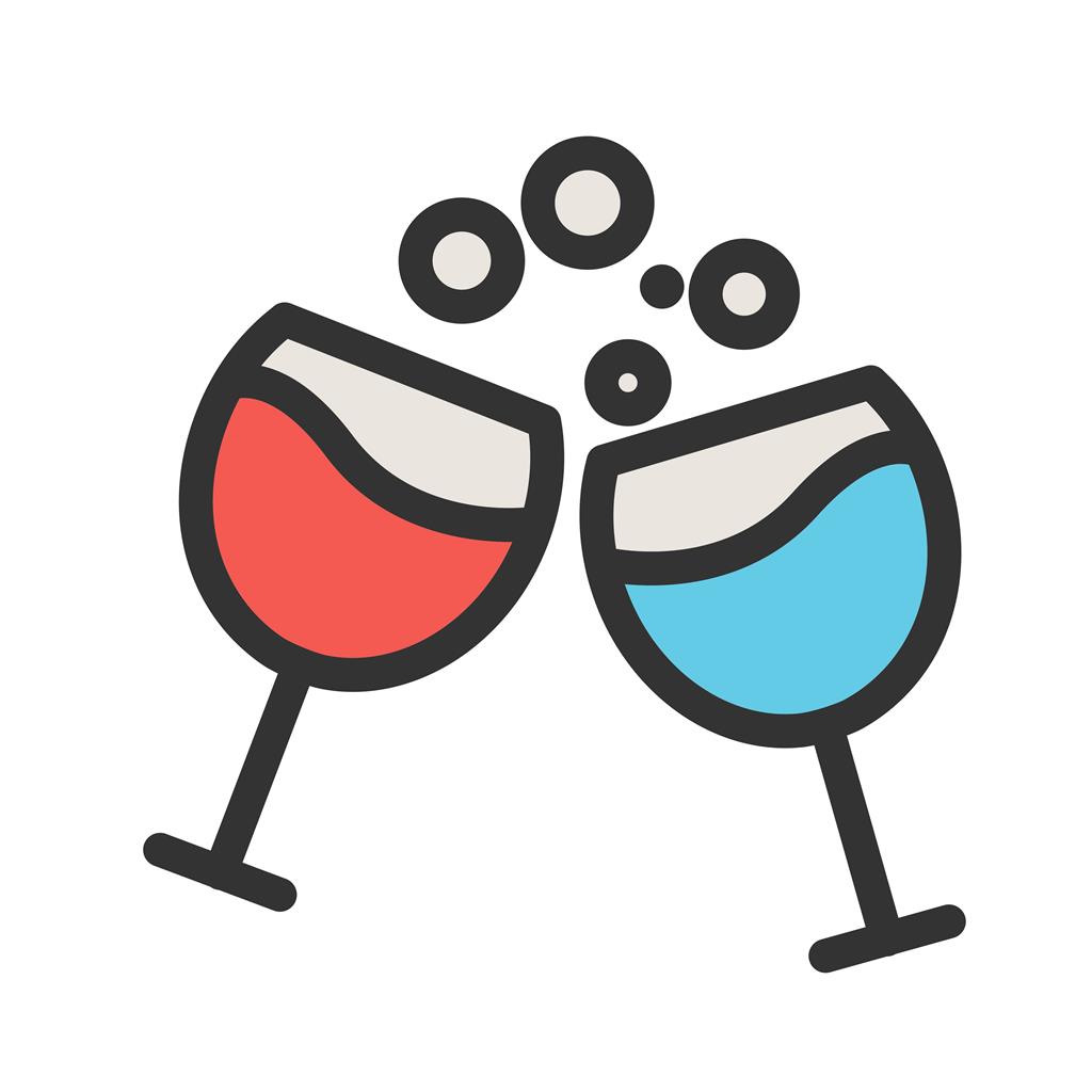 Drinks Line Filled Icon - IconBunny