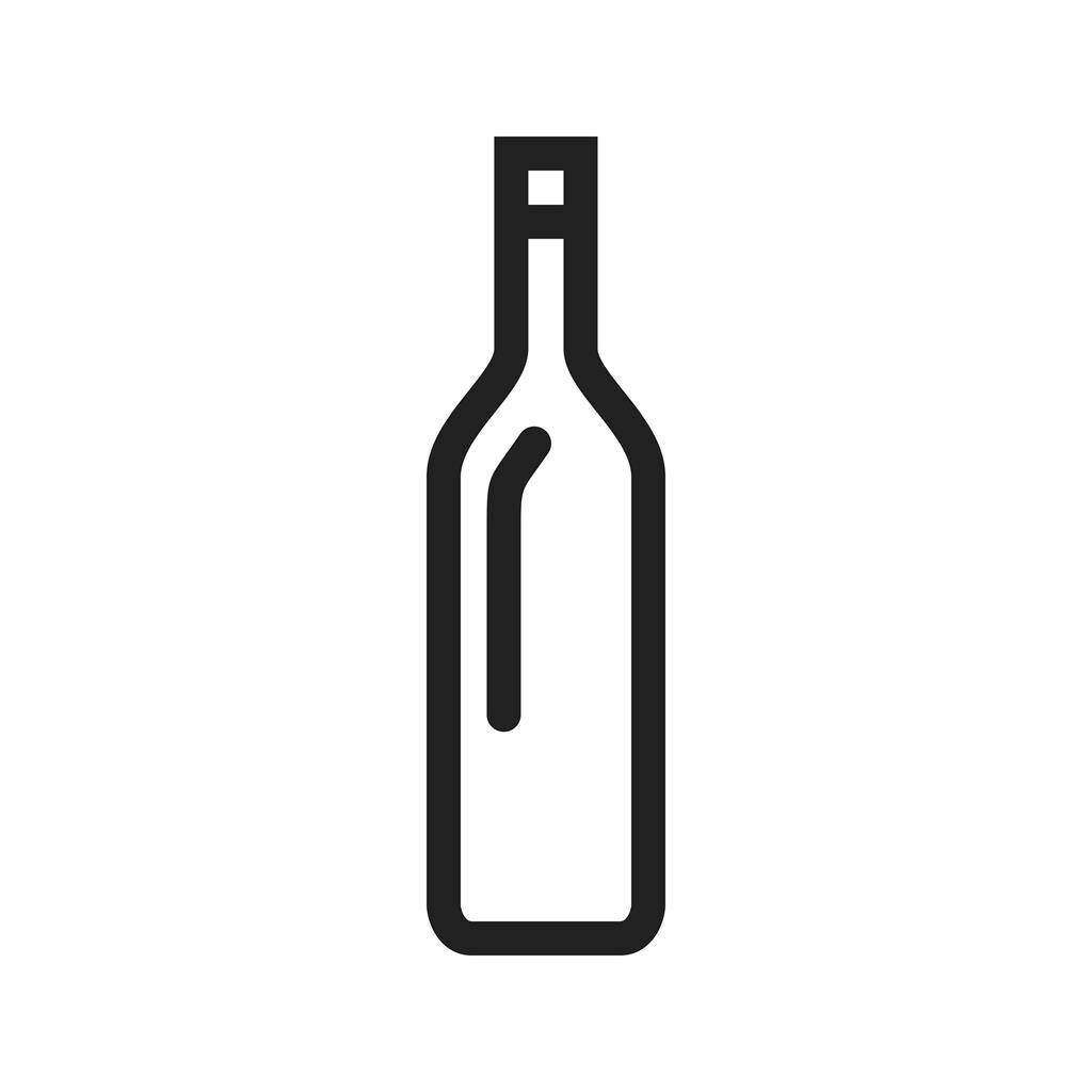 Bottle Line Icon - IconBunny