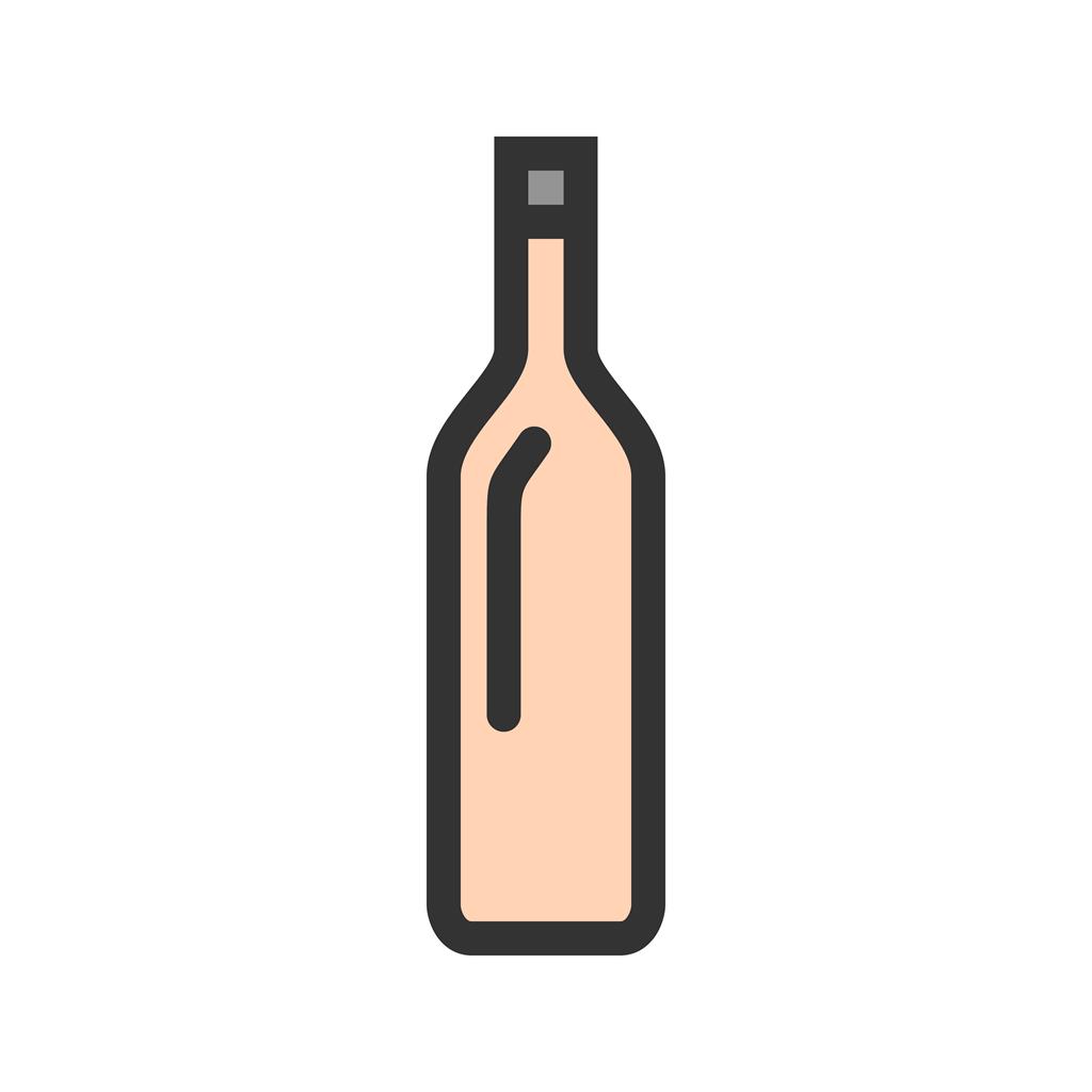 Bottle Line Filled Icon - IconBunny