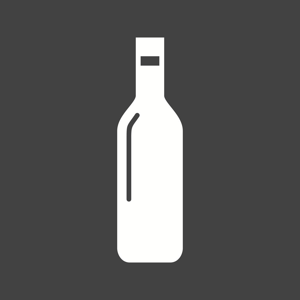 Bottle Glyph Inverted Icon - IconBunny