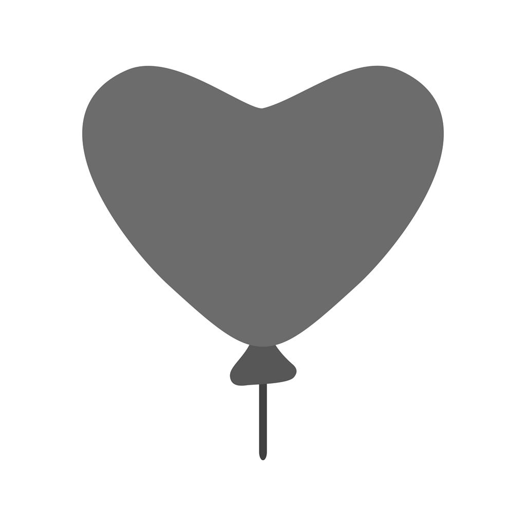 Balloon Greyscale Icon - IconBunny