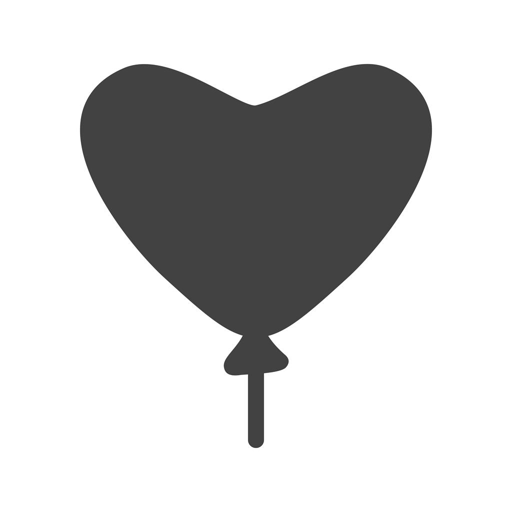 Balloon Glyph Icon - IconBunny