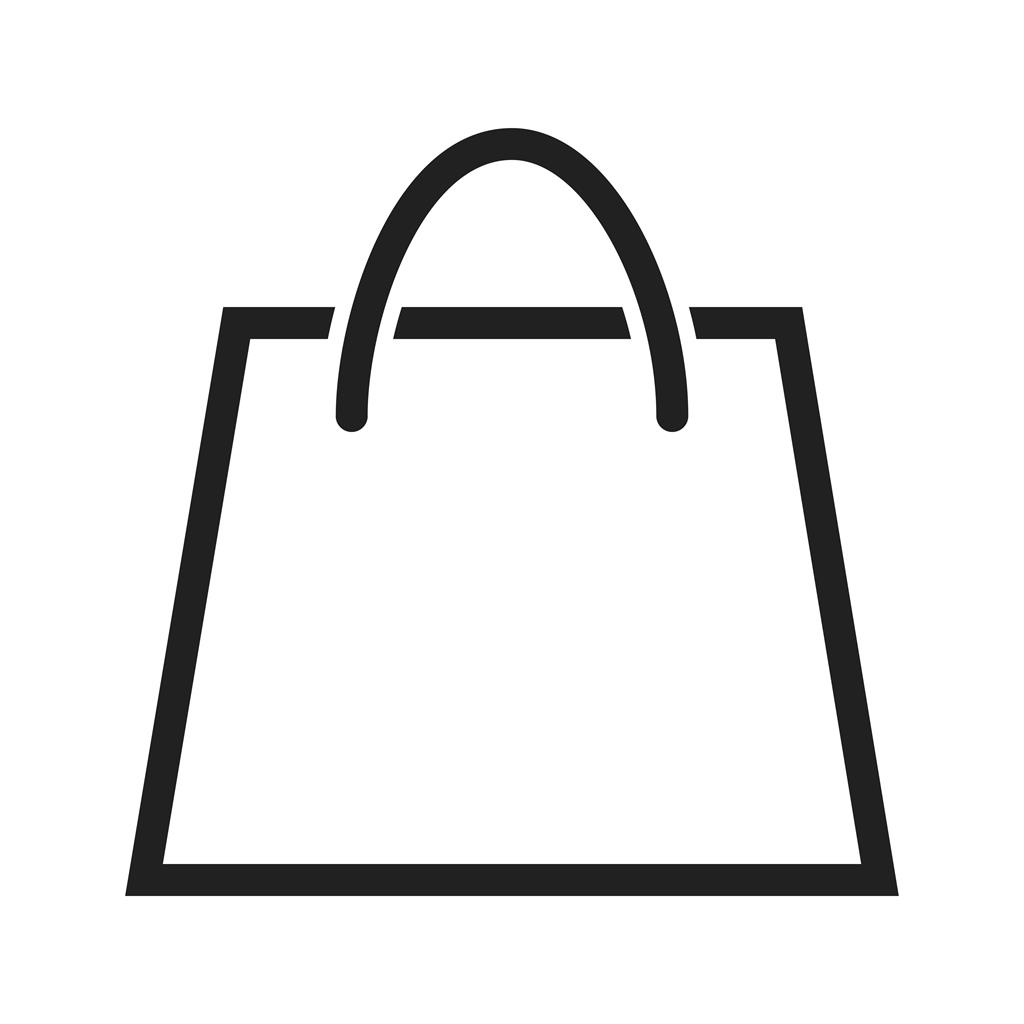 Shopping Bag Line Icon - IconBunny