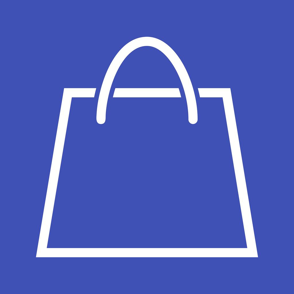 Shopping Bag Line Multicolor B/G Icon - IconBunny