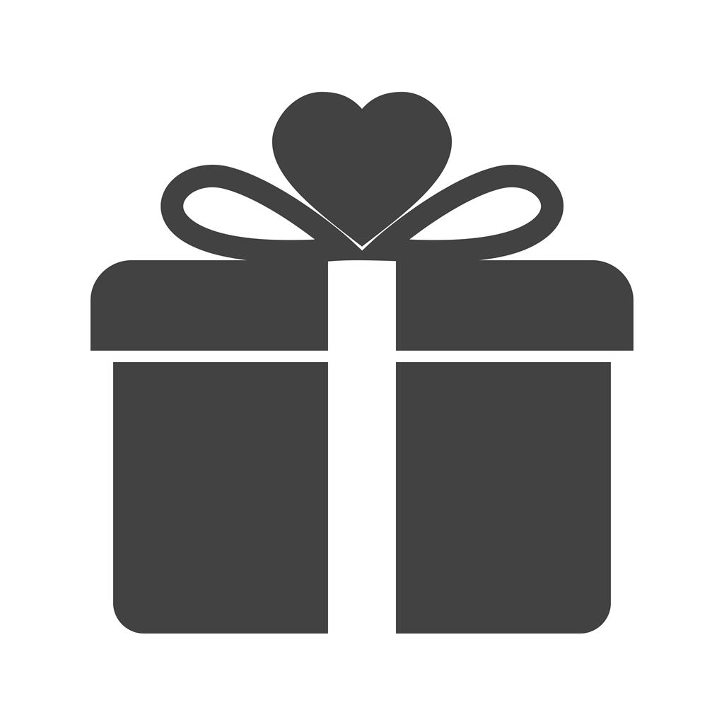 Gift Box Glyph Icon - IconBunny