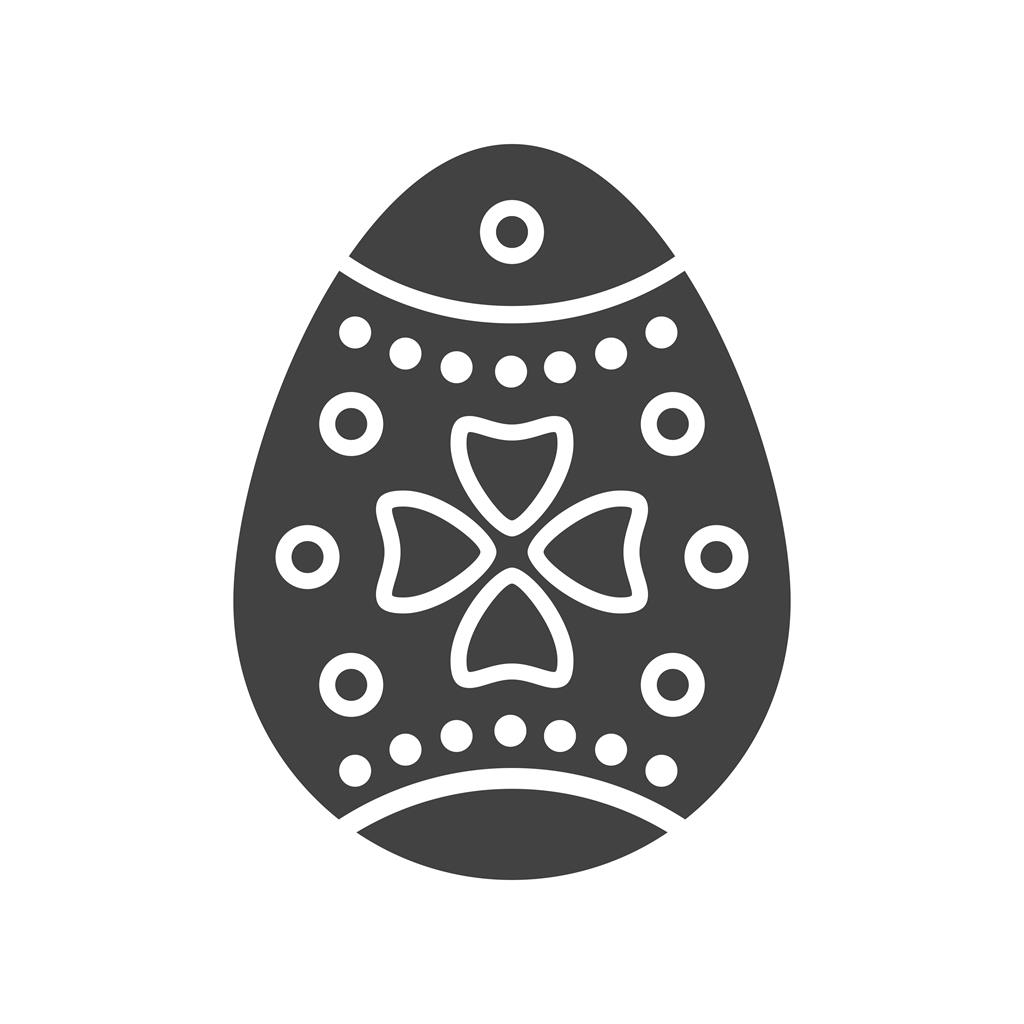 Easter Egg I Glyph Icon - IconBunny