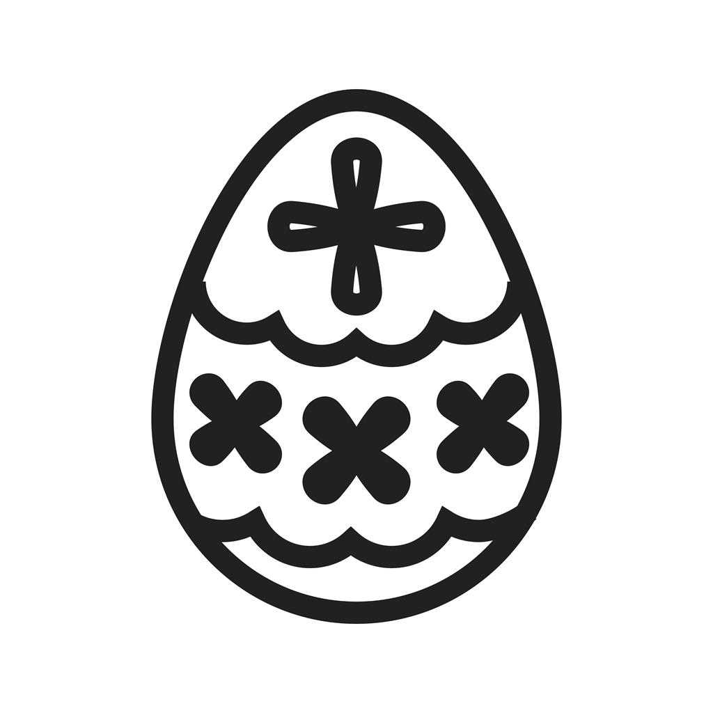 Easter Egg II Line Icon - IconBunny