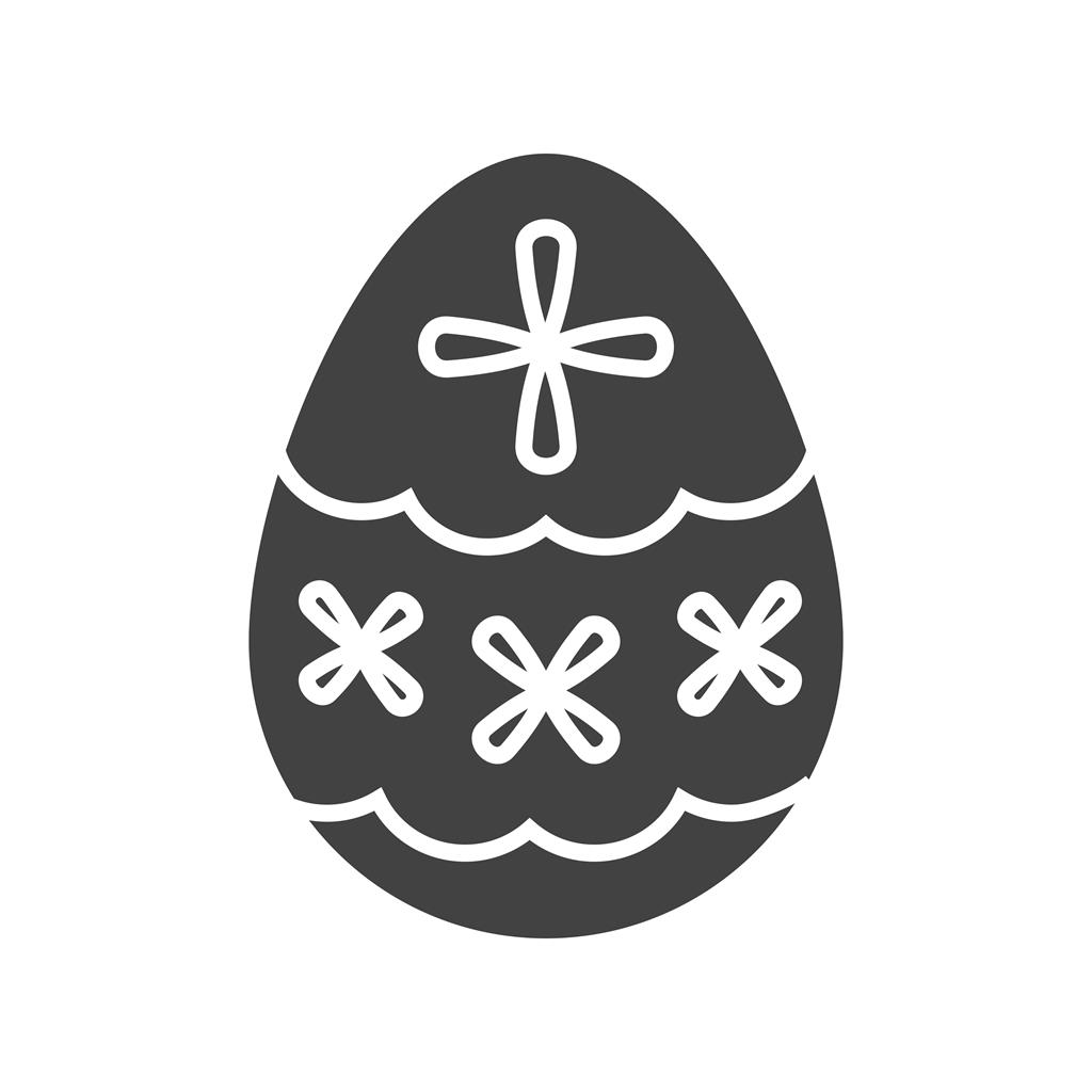 Easter Egg II Glyph Icon - IconBunny