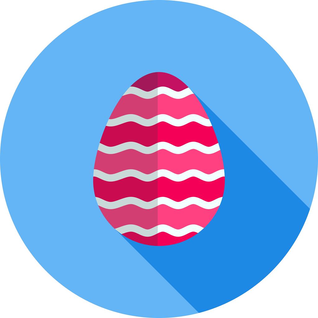 Easter Egg VI Flat Shadowed Icon - IconBunny