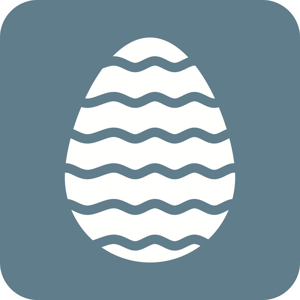 Easter Egg VI Flat Round Corner Icon - IconBunny
