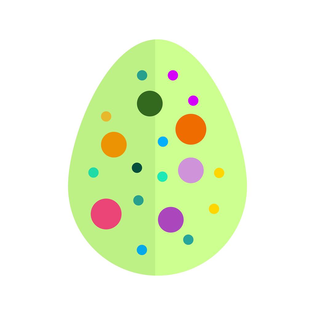 Easter Egg VII Flat Multicolor Icon - IconBunny