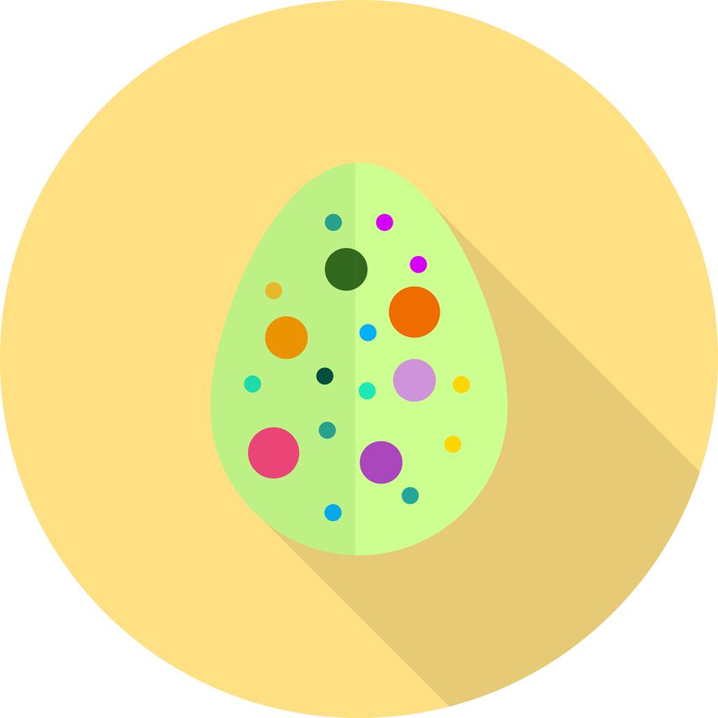 Easter Egg VII Flat Shadowed Icon - IconBunny