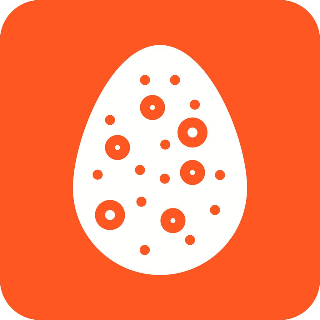 Easter Egg VII Flat Round Corner Icon - IconBunny
