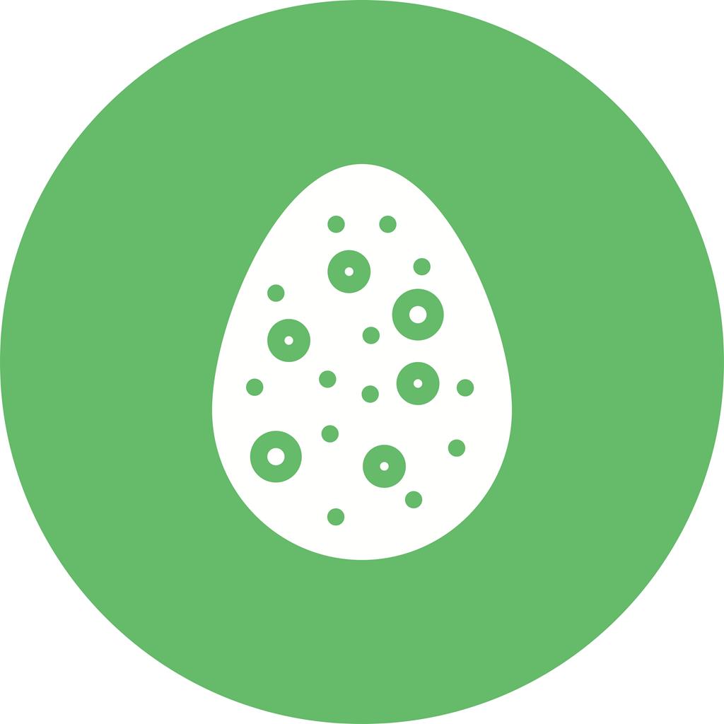 Easter Egg VII Flat Round Icon - IconBunny