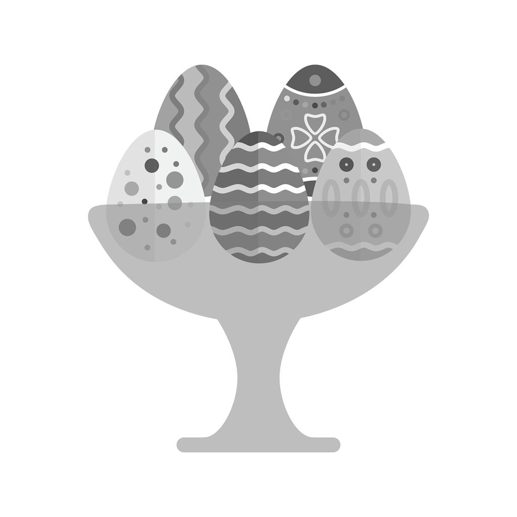 Eggs Holder Greyscale Icon - IconBunny