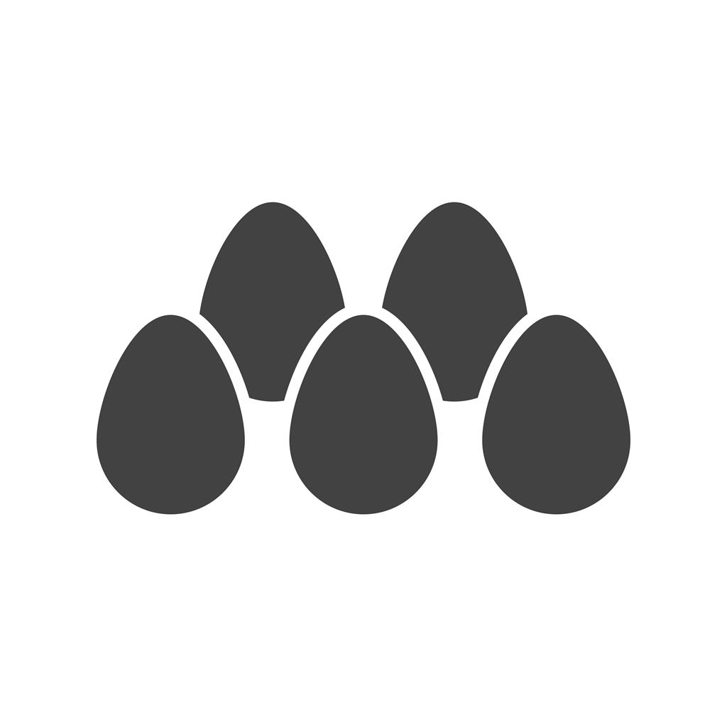 Eggs Glyph Icon - IconBunny