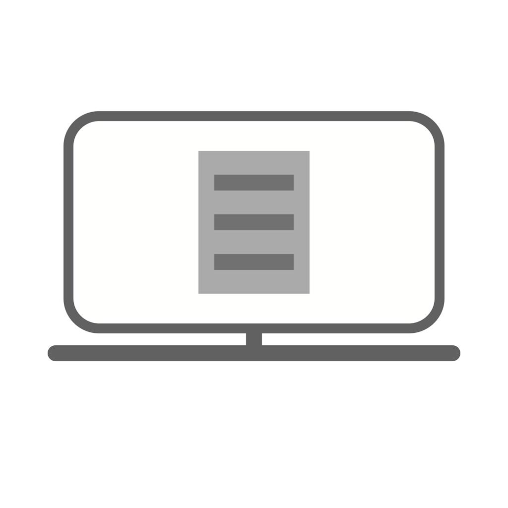 E-statement Greyscale Icon - IconBunny