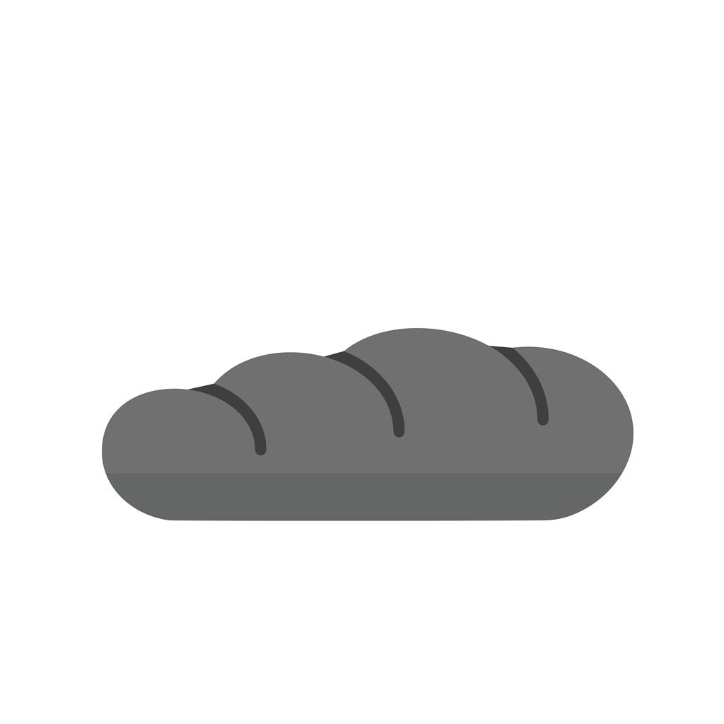 Bread Greyscale Icon - IconBunny