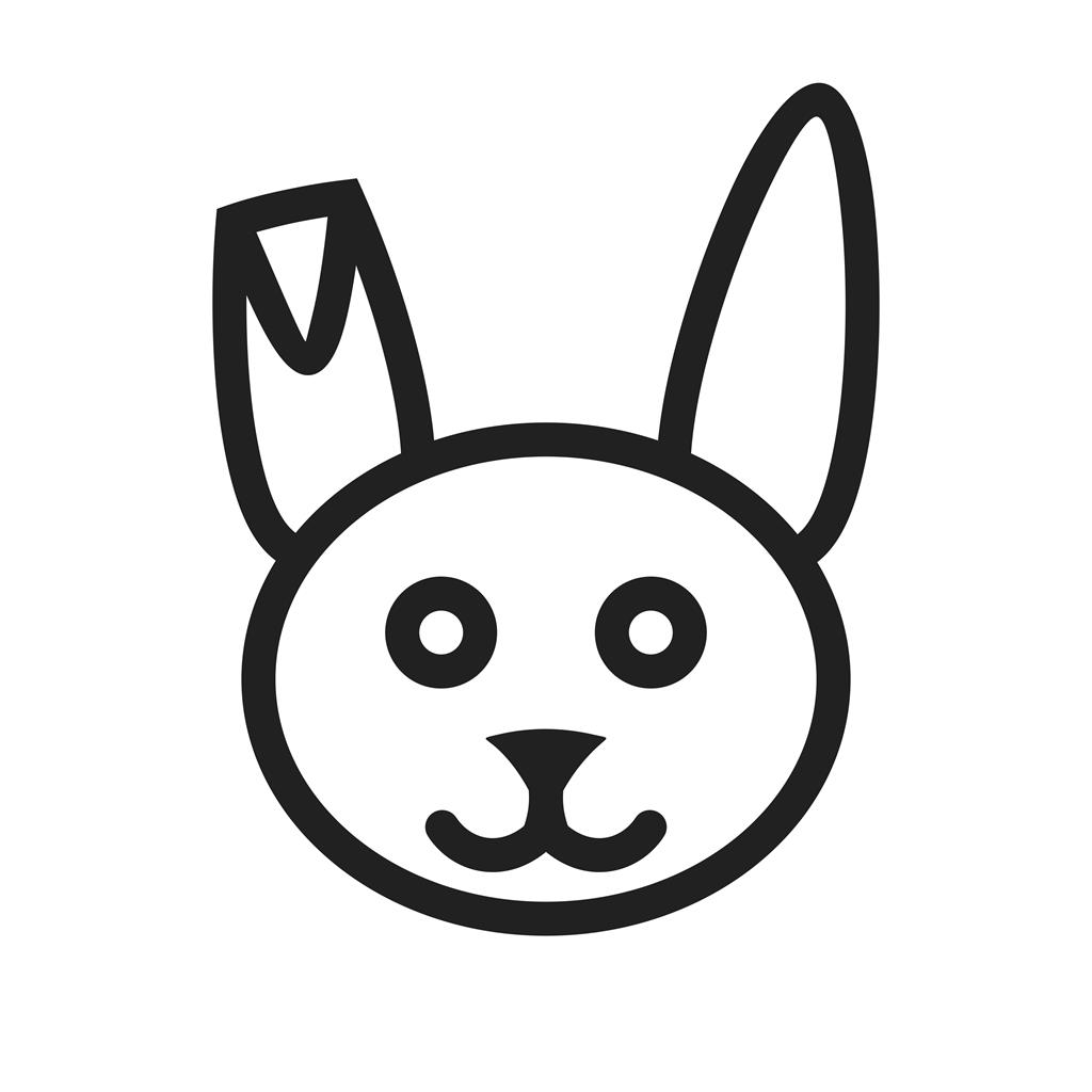 Bunny I Line Icon - IconBunny