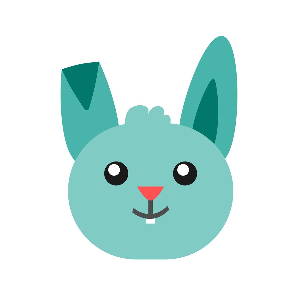 Bunny I Flat Multicolor Icon - IconBunny