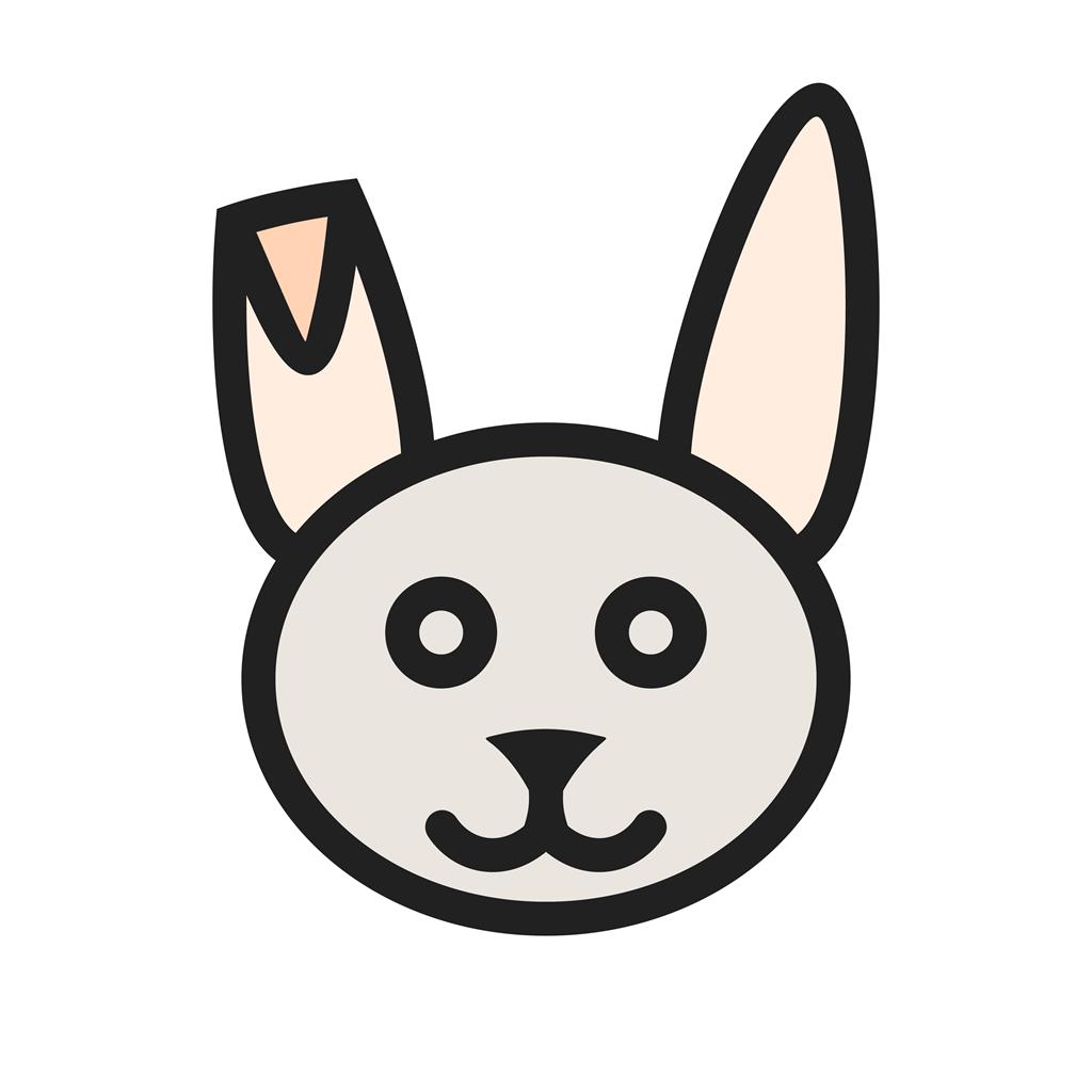 Bunny I Line Filled Icon - IconBunny