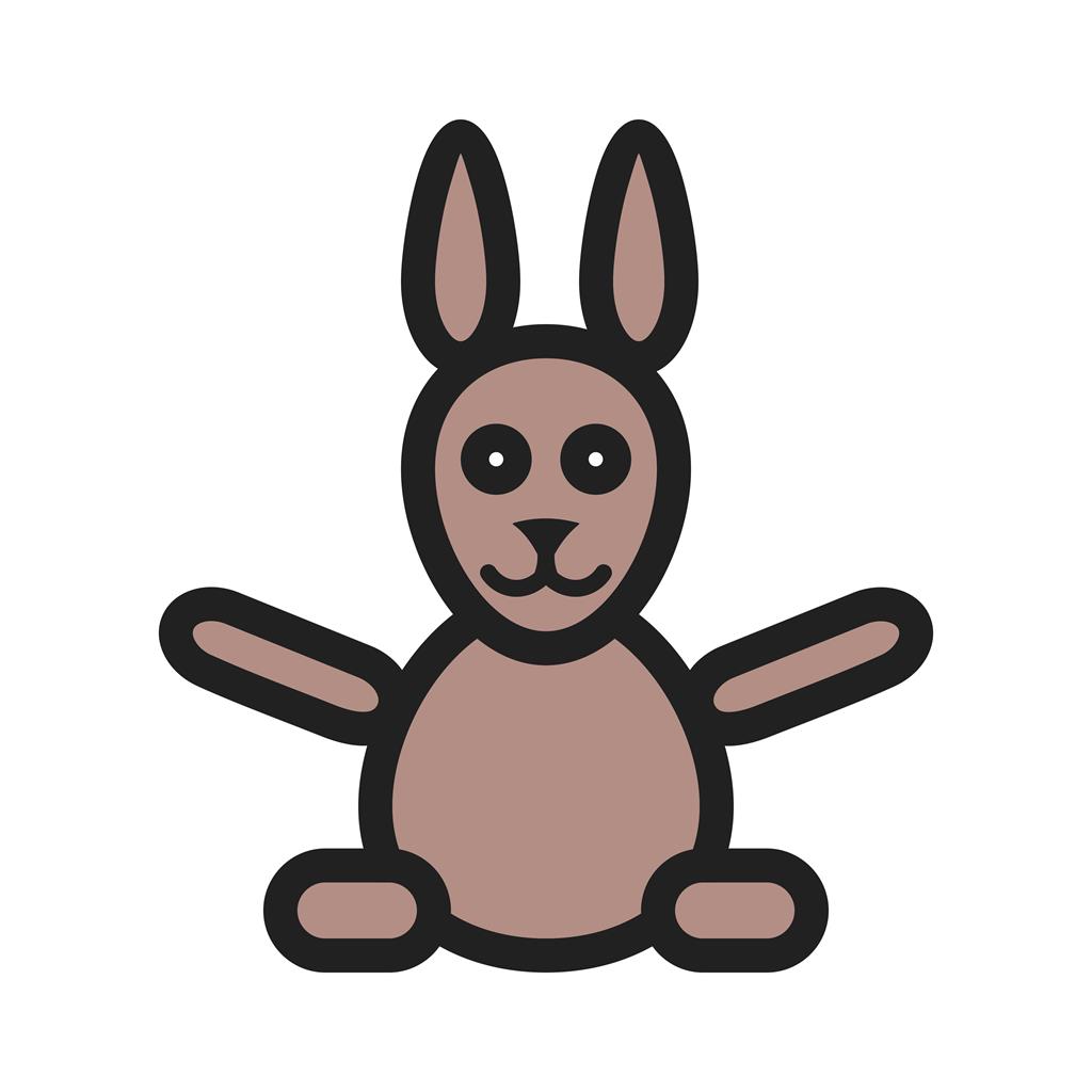 Bunny II Line Filled Icon - IconBunny