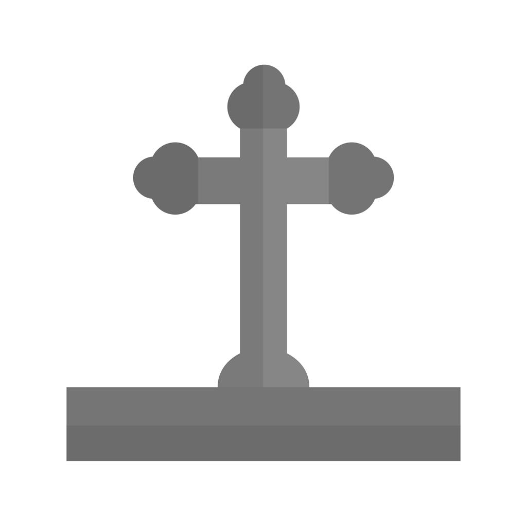 Cross I Greyscale Icon - IconBunny