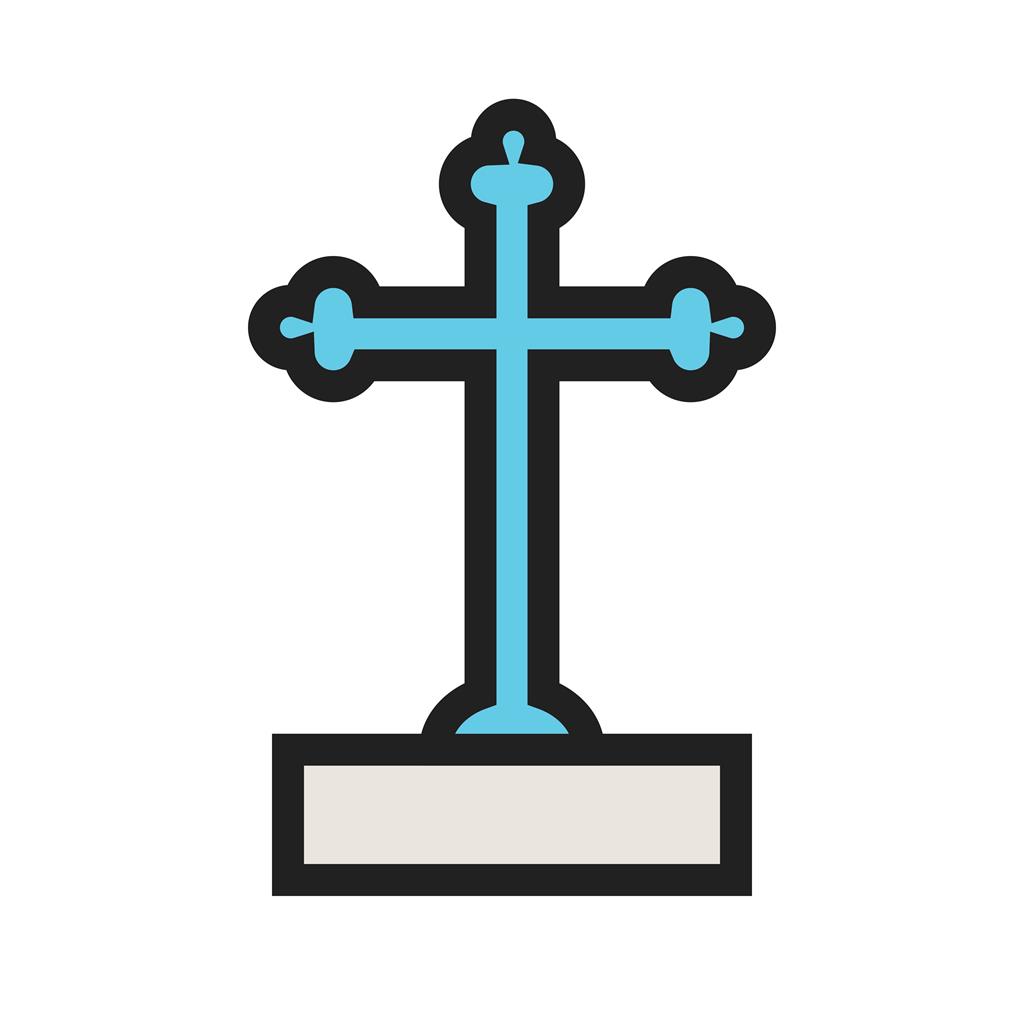 Cross I Line Filled Icon - IconBunny