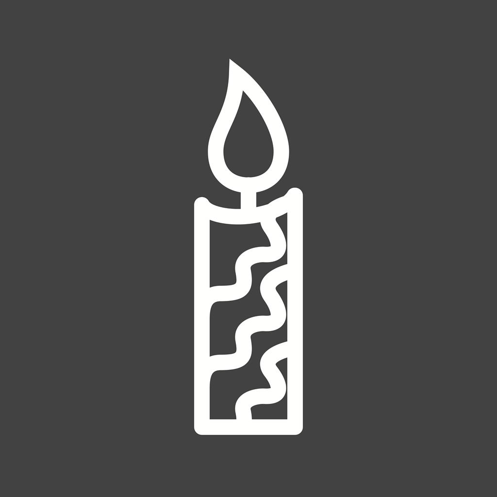 Candle Line Inverted Icon - IconBunny
