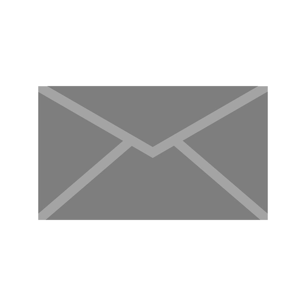 Email Us Greyscale Icon - IconBunny