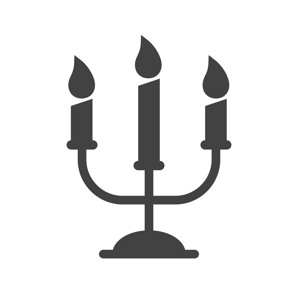 Candle Stand Glyph Icon - IconBunny