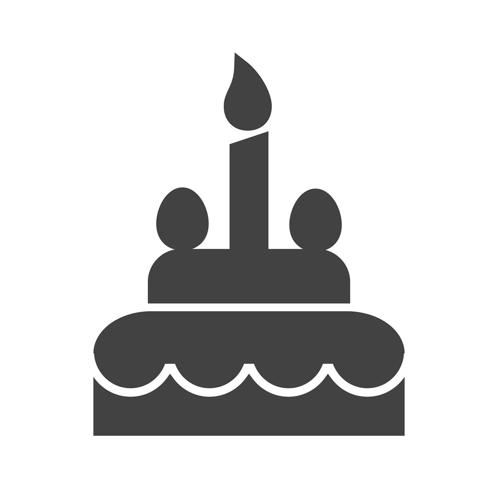 Cake I Glyph Icon - IconBunny