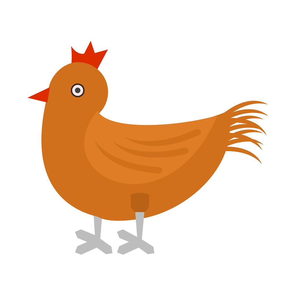 Chicken Flat Multicolor Icon - IconBunny