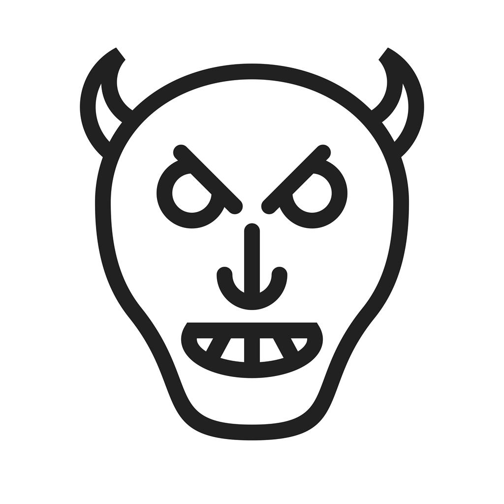 Evil Line Icon - IconBunny