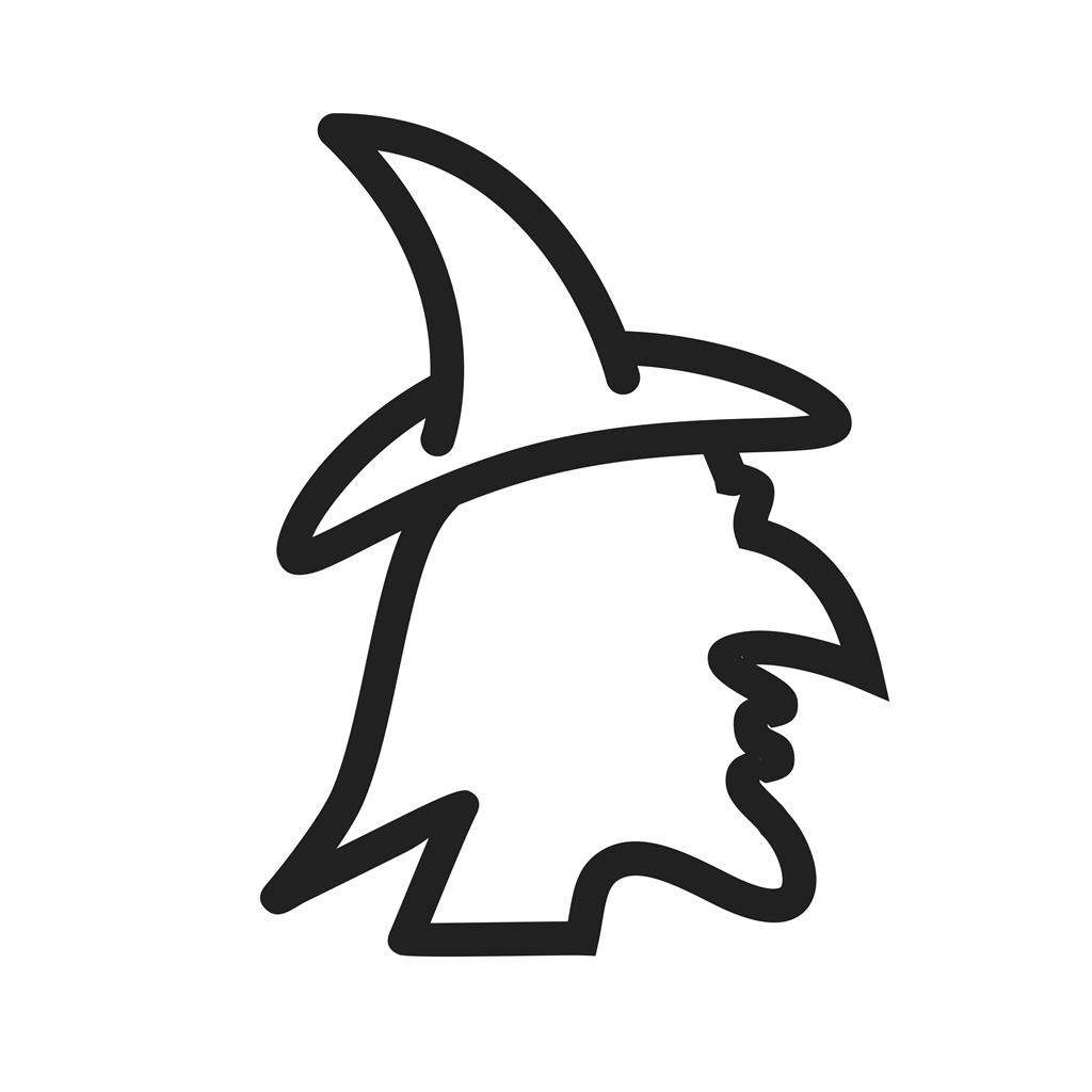 Witch Line Icon - IconBunny
