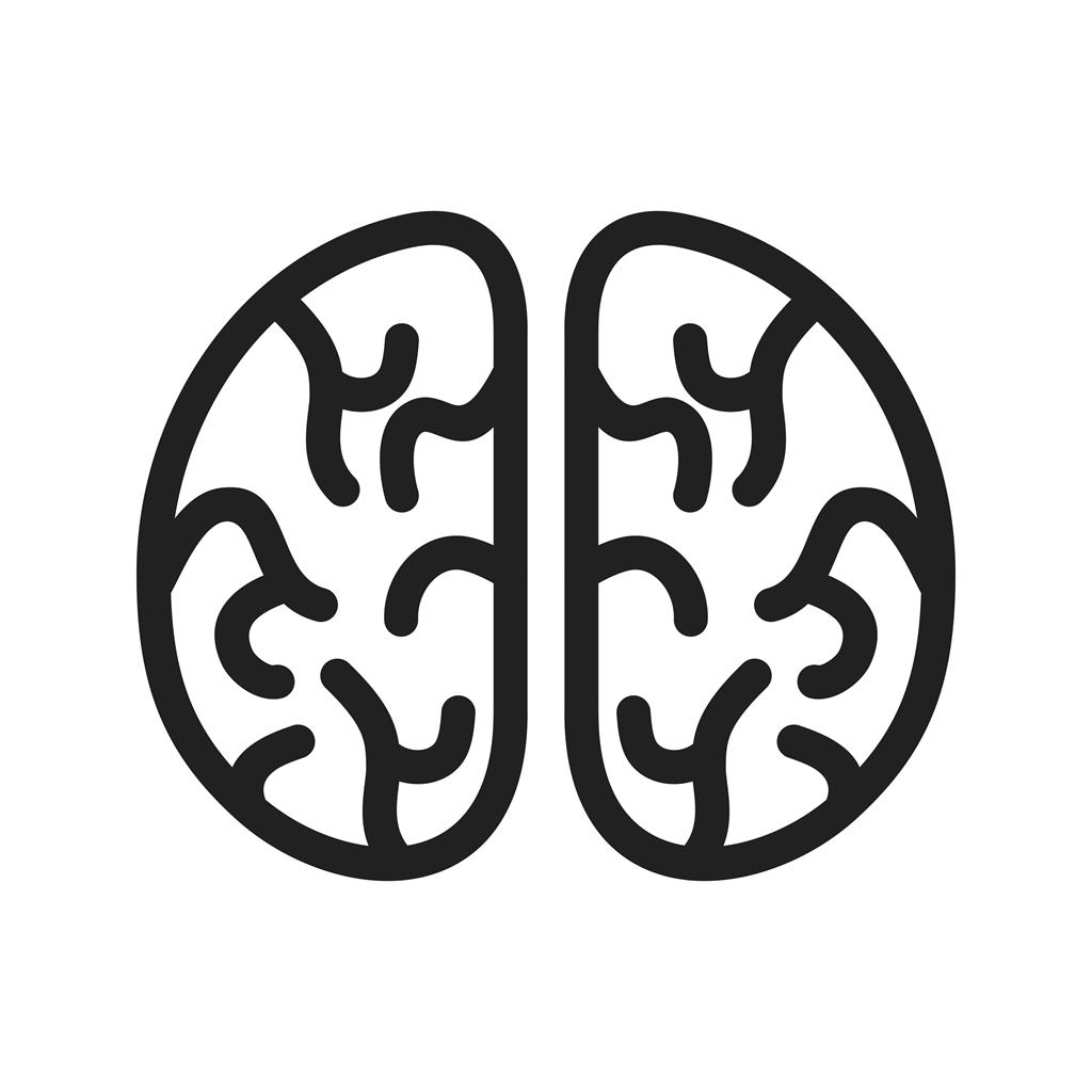 Brain Line Icon - IconBunny