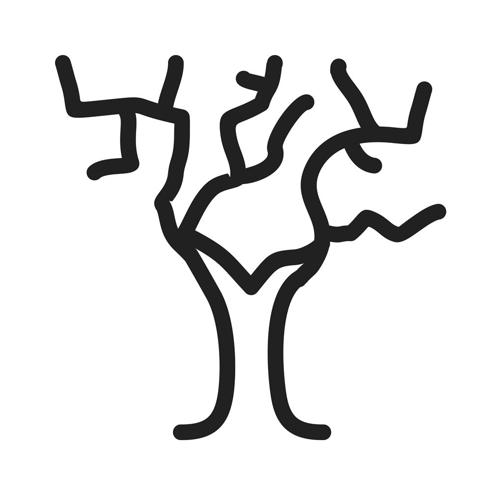 Tree II Line Icon - IconBunny