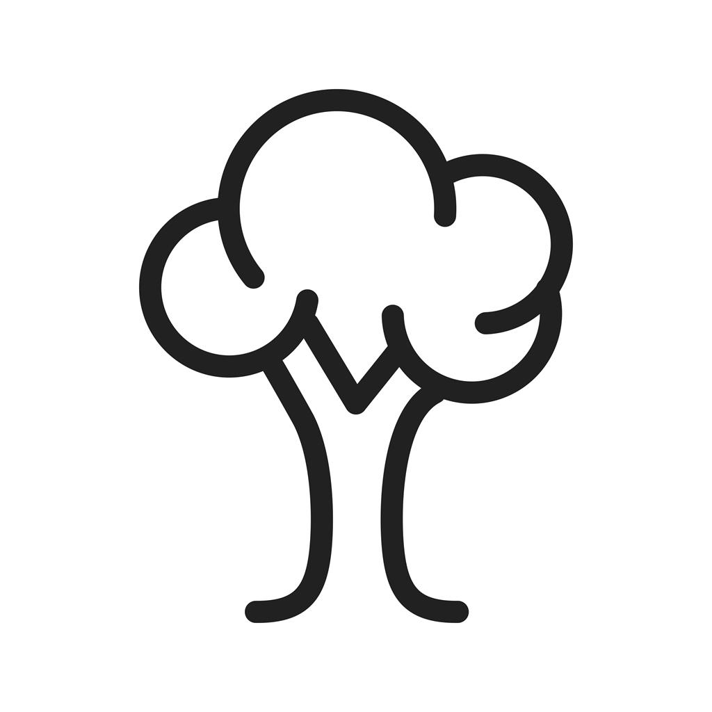 Tree Line Icon - IconBunny
