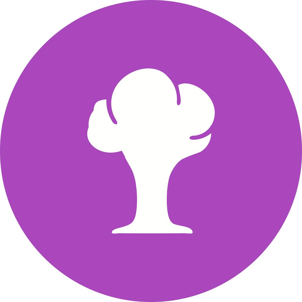 Tree Flat Round Icon - IconBunny