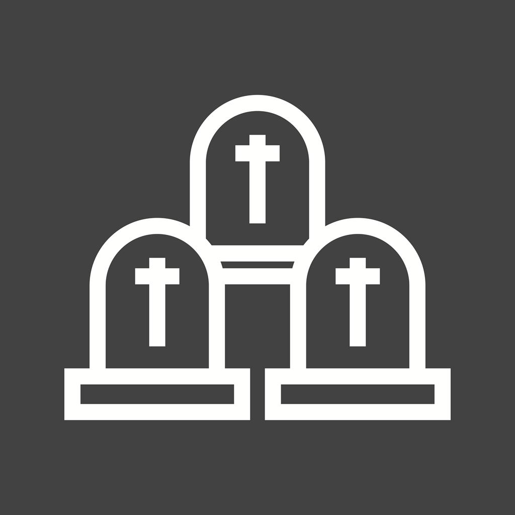 Graveyard Line Inverted Icon - IconBunny