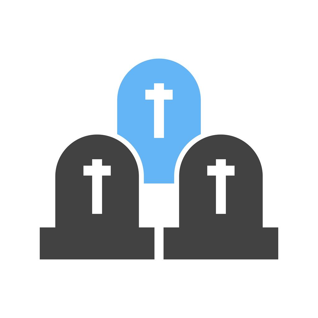 Graveyard Blue Black Icon - IconBunny