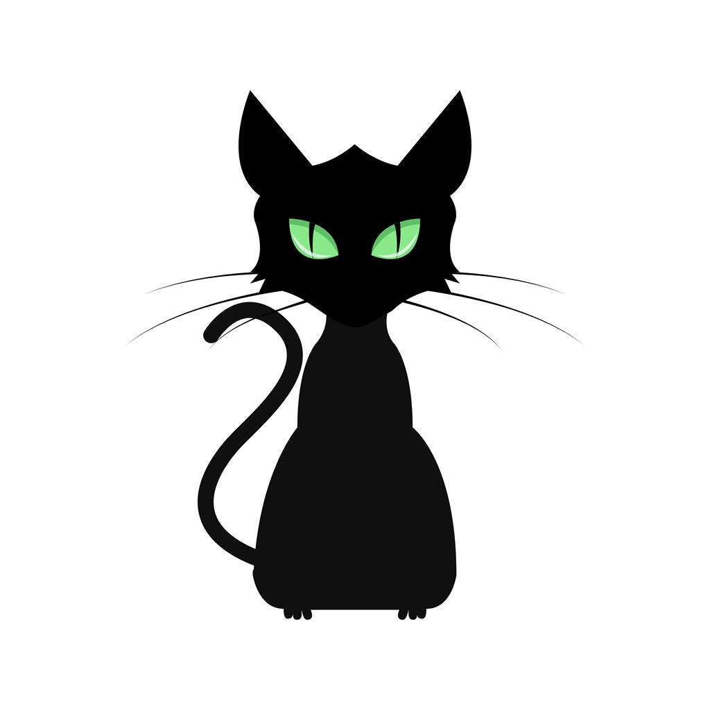 Cat Flat Multicolor Icon - IconBunny